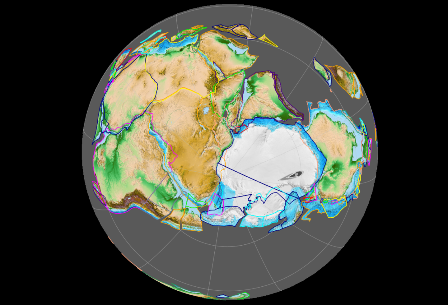 Ancient crust buried beneath modern mountains suggests Gondwana once contained about 80% of Earth's continental landmass.