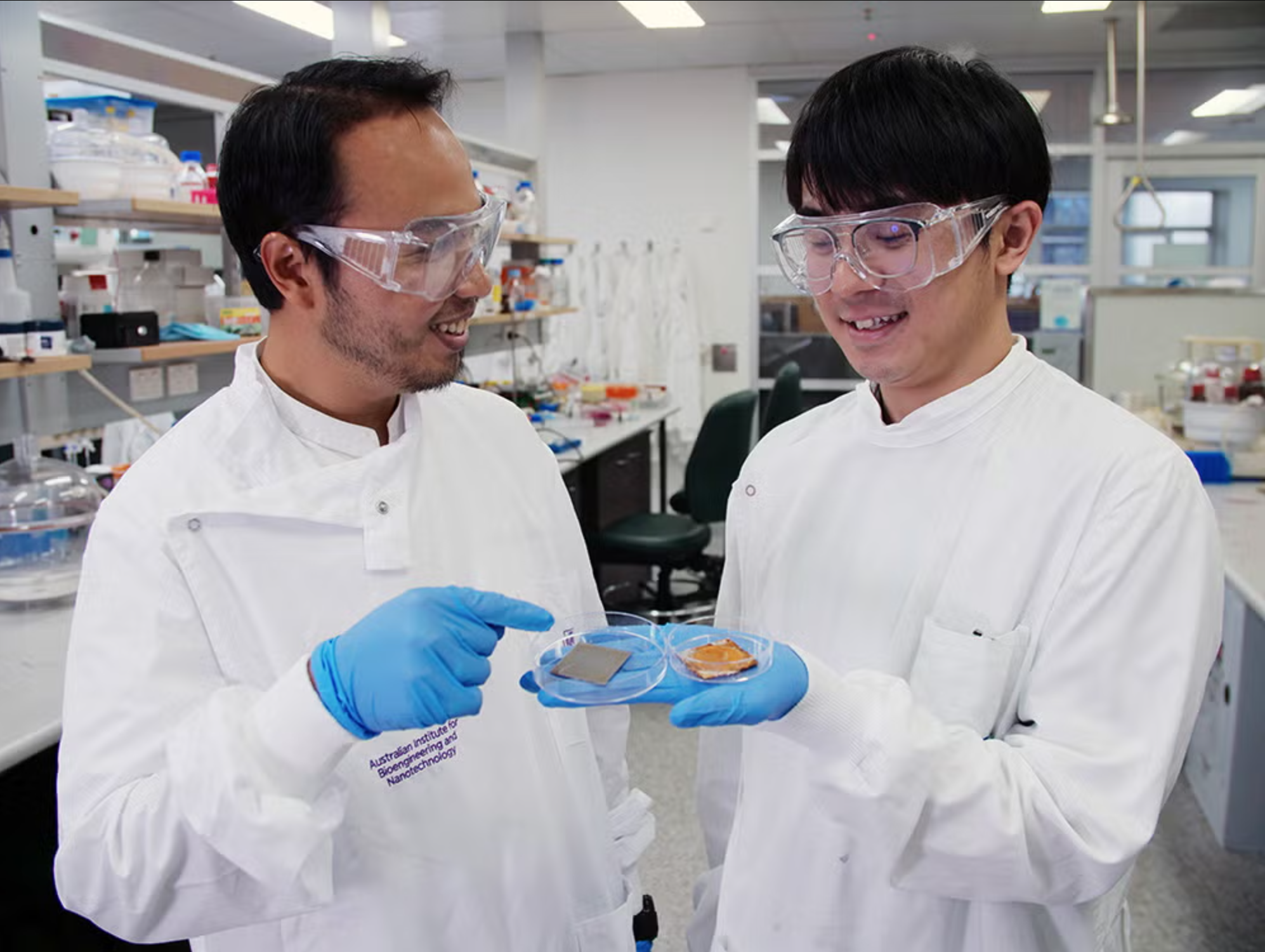 Dr Asep Nugraha and PhD Student Kwang Keat Leong