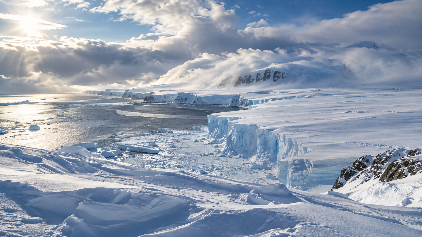 Tropical ocean warming redirected moisture toward East Antarctica, helping drive a temporary 695-billion-ton ice mass gain.