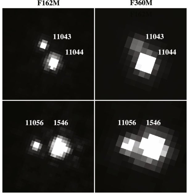 JWST/NIRCam images of two close pairs in IC 348. LRL 1546 is a previously known brown dwarf, while LRL 11043 and LRL 11044 are classified as new brown dwarfs with NIRSpec.