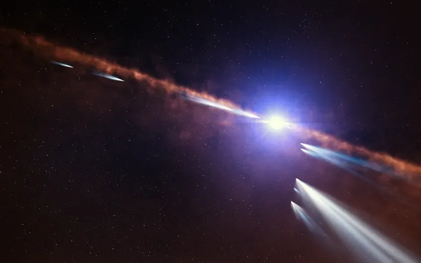 Researchers have found traces of exocomets in a distant planetary system. 