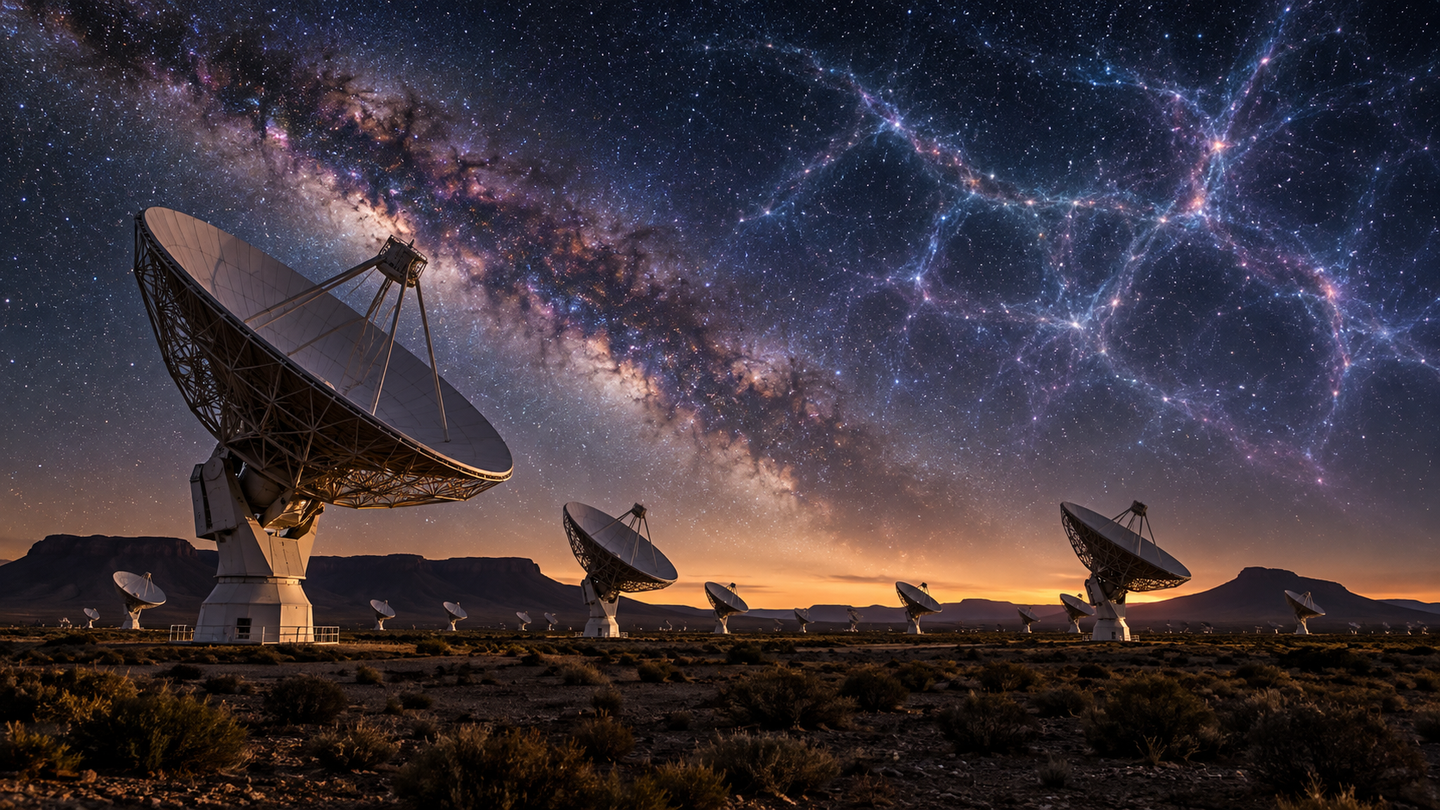 MeerKAT directly detected faint hydrogen from billions of years ago, opening a new way to map the cosmic web without optical surveys.