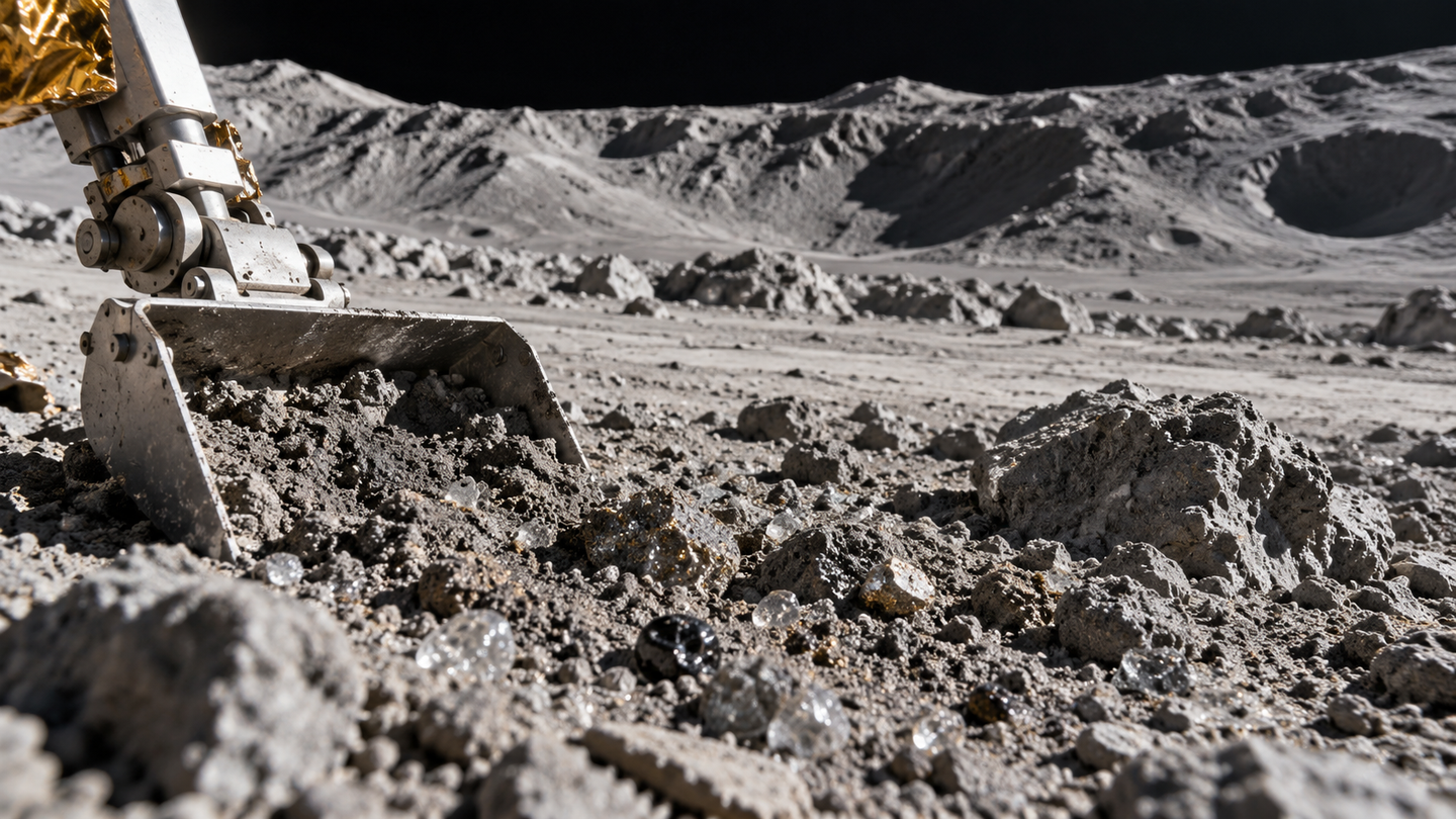 Chang’e-6 samples contain the first natural lunar γ-iron, a magnetic nanoparticle phase that may preserve clues to the Moon’s ancient fields.