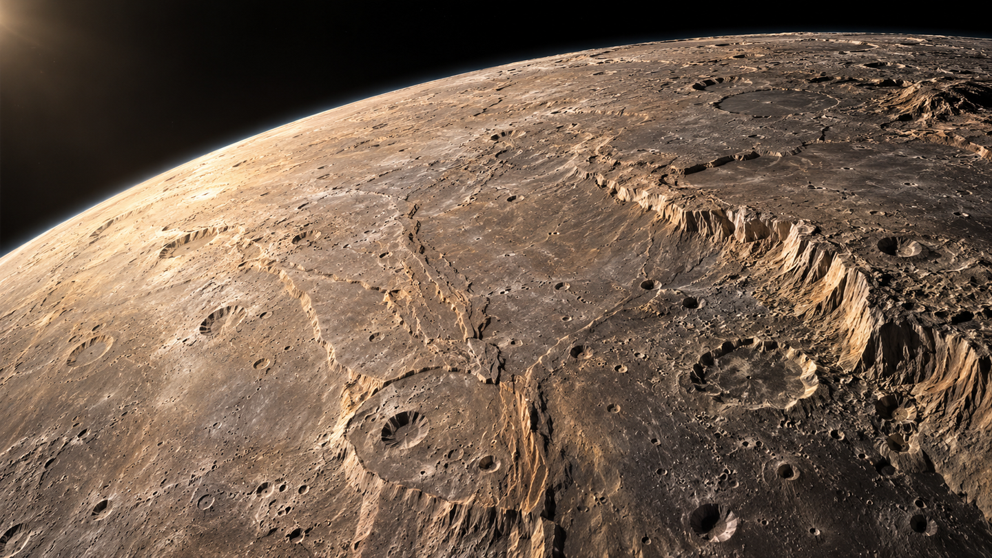 Mercury may have shrunk up to 30% more than estimated because crater debris hides wrinkles created as the planet cooled.