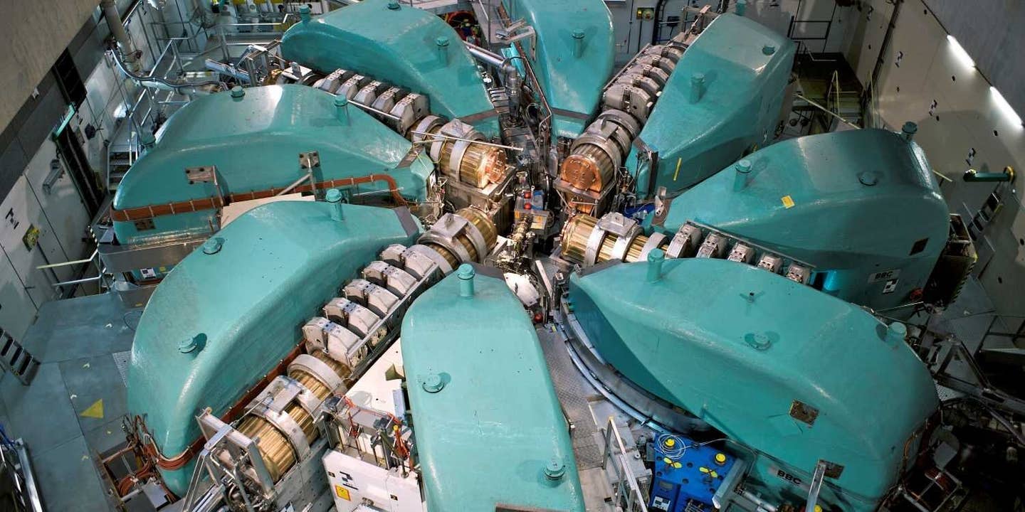 The experiments were carried out using this particle accelerator at the PSI in Villigen.