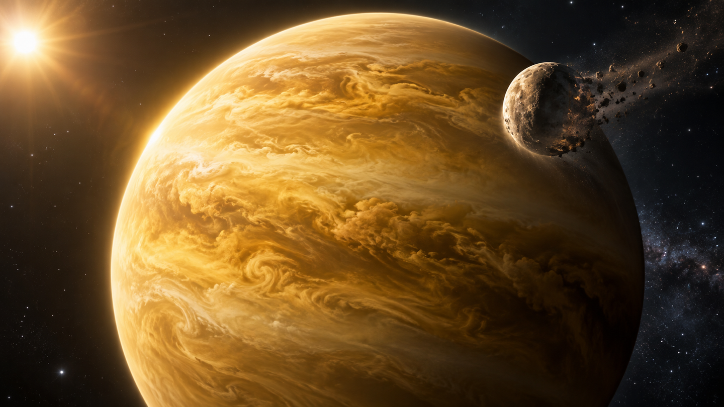 New models show how a hypothetical Venus moon could have spiraled inward and disappeared without another catastrophic impact.