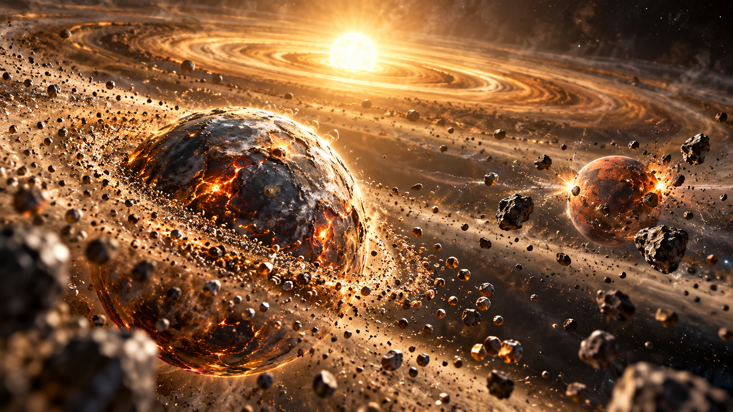 Planetary chemistry suggests Earth grew mostly from pebble-built protoplanets, while Mars formed mainly from larger planetesimals.