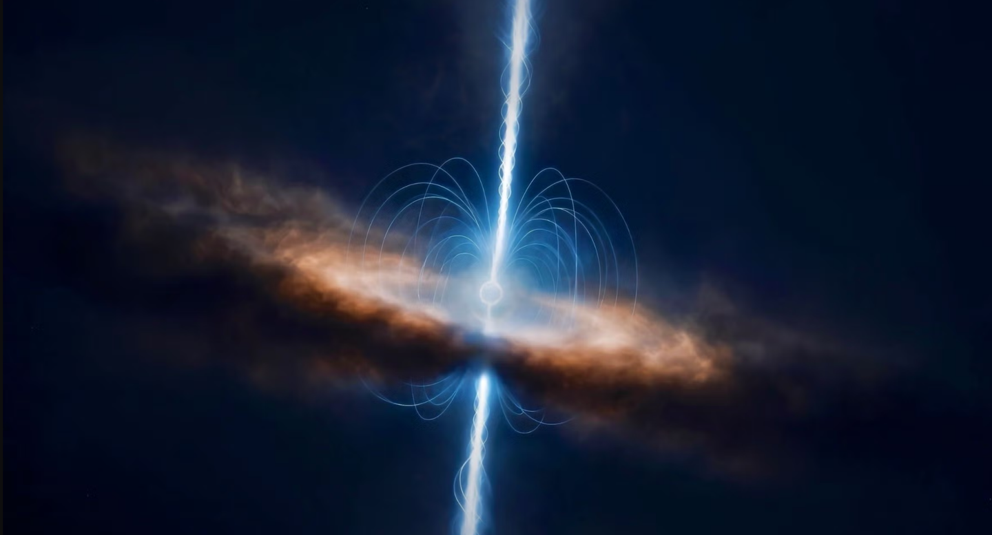 Accelerating pulses in SN 2024afav support a newborn magnetar model involving a wobbling disk and relativistic frame-dragging.