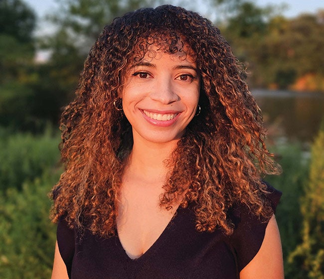 Paleontologist Kiersten Formoso studies how animals evolved to live in water. 
