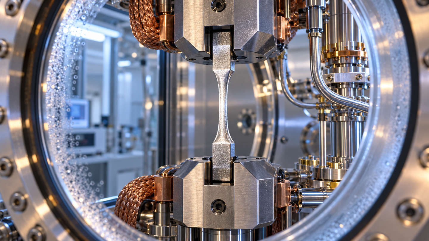 Two niobium-titanium alloys stayed tough at −253°C by generating new routes for deformation inside their crystal structures.