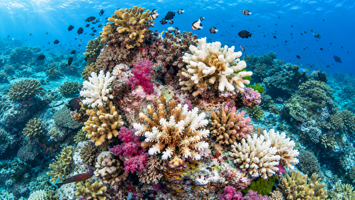 Brief contact with healthy genetic clones helped bleached coral fragments recover in lab tests, revealing a possible restoration pathway.