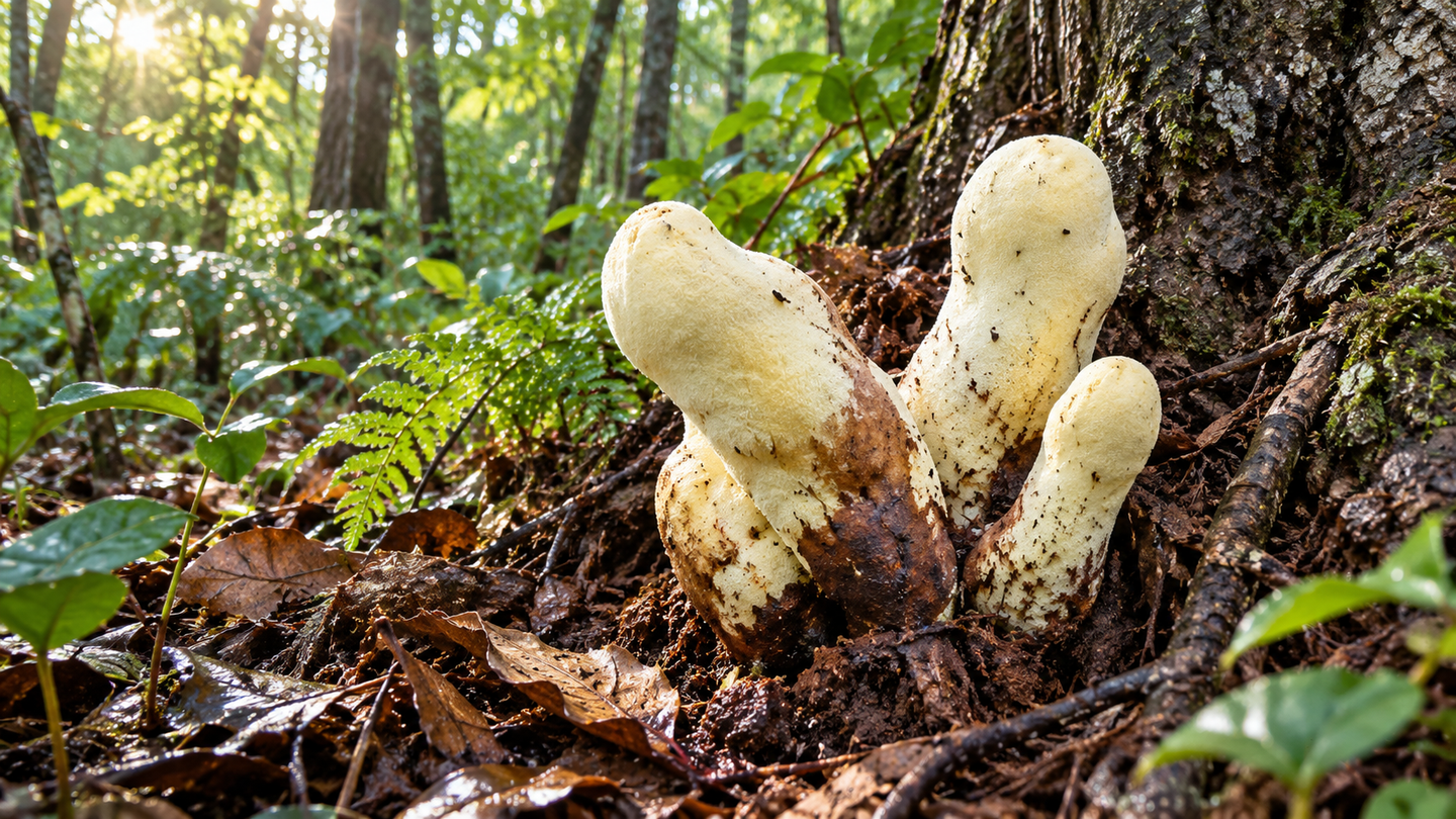 A giant fungus from China's Yunnan forests reveals a new fungal family, unusual reproductive structures and clues to its evolution.