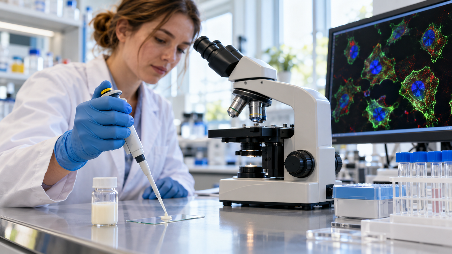 Nanoscale imaging reveals how living cells in human milk differ in structure, chemistry and nutrient handling.