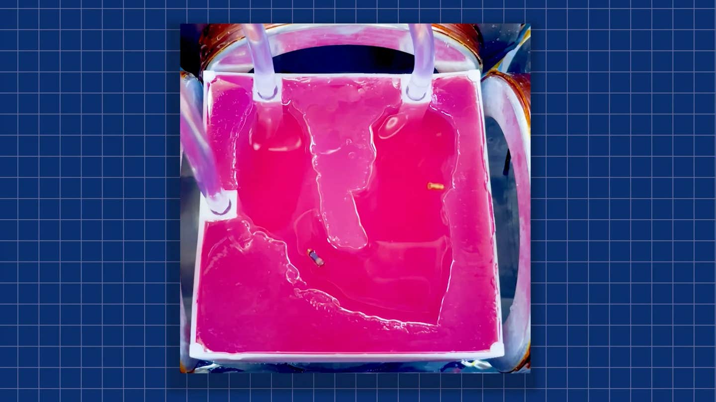 Paired magnetic millirobots navigate a heart model and dock for payload delivery, an early step toward targeted infection treatment.