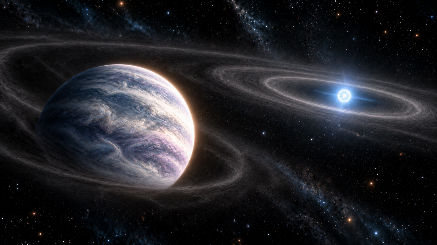 Unusual elements and a 4.4-day brightness cycle suggest a planet formed from material shed by the white dwarf HS 0209+0832.
