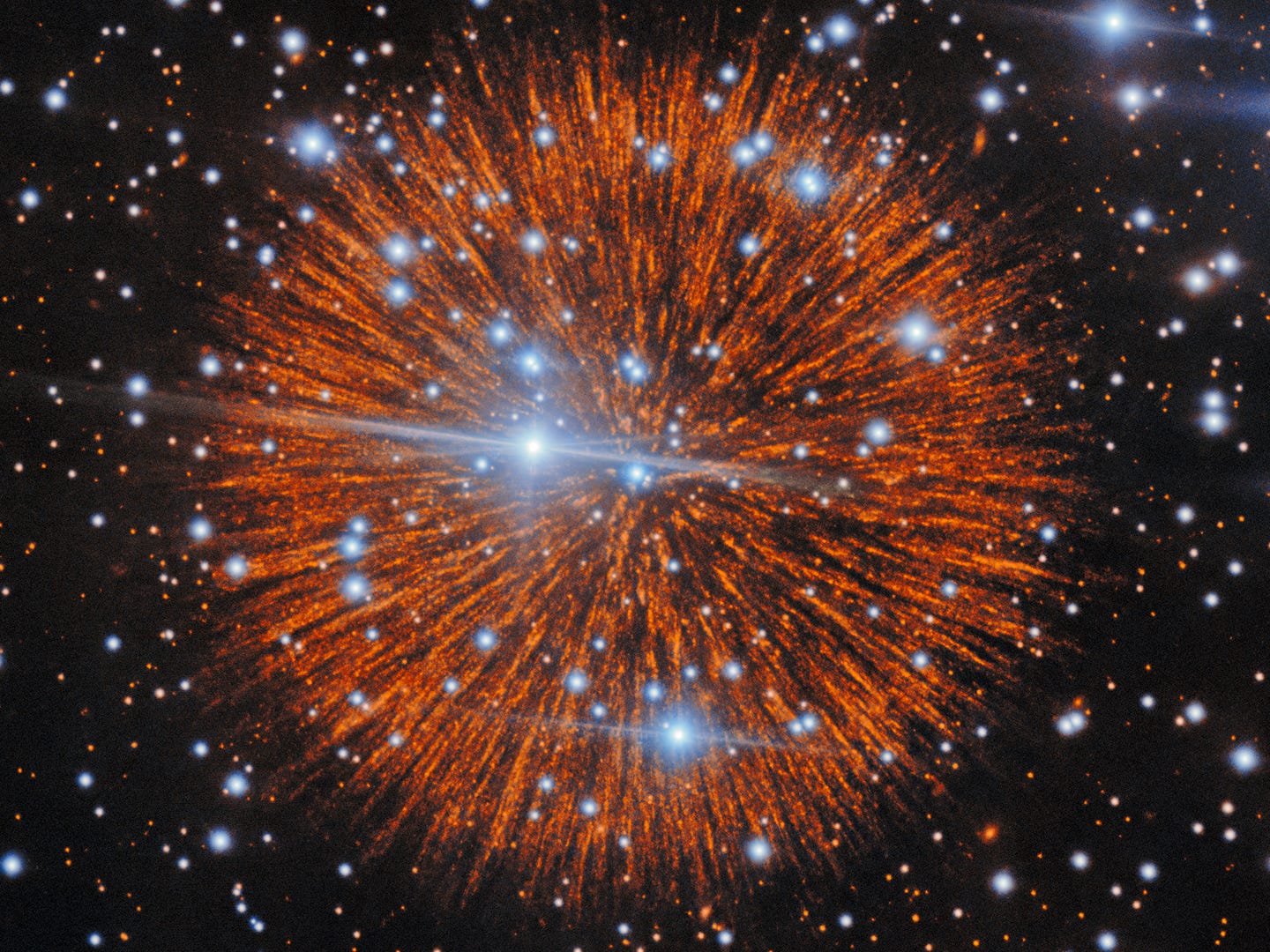 Gemini North images reveal chains of gas knots in Pa 30, a supernova remnant linked to 1181 with a surviving central star.